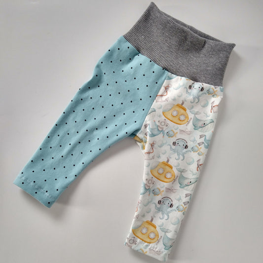 Baby leggings, size EUR 62 cm / US 2-4 months, underwater mix and match