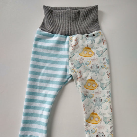 Baby leggings, size EUR 68 cm / US 4-6 months, underwater mix and match