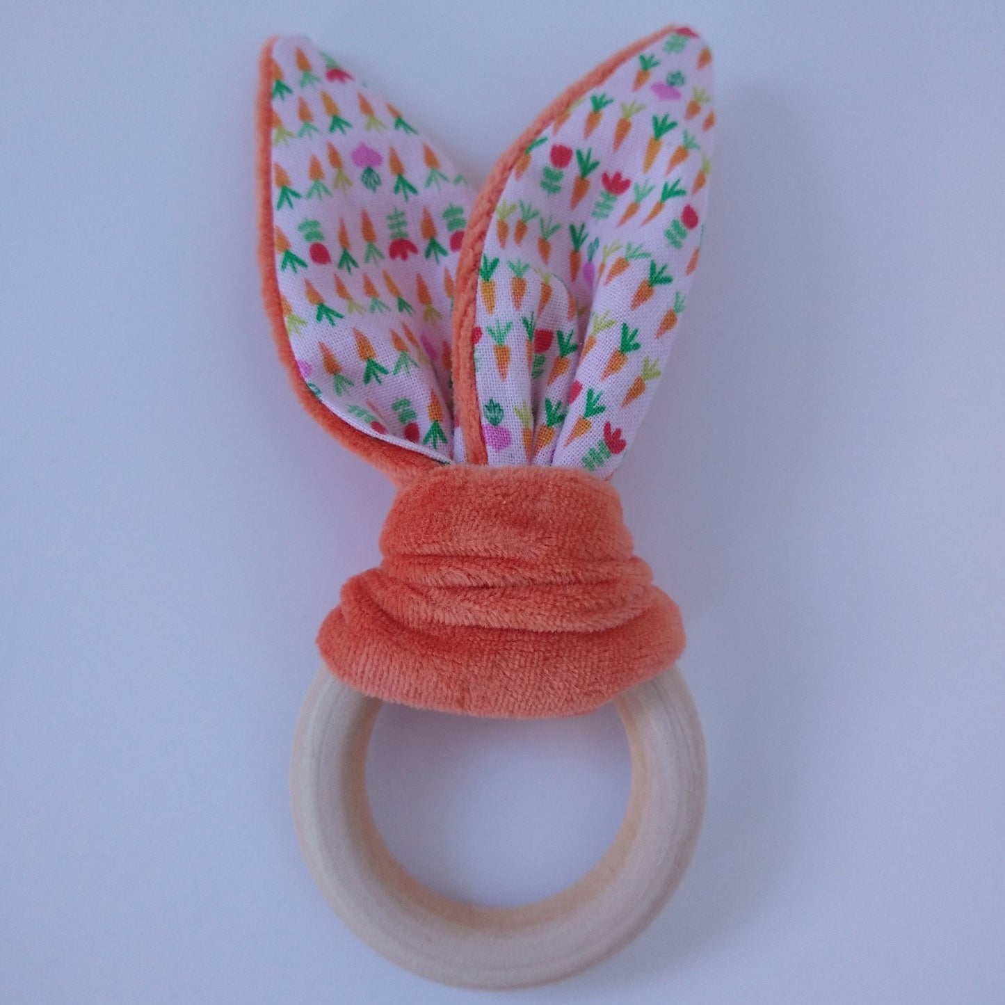 Baby teething ring Easter Edition orange carrots